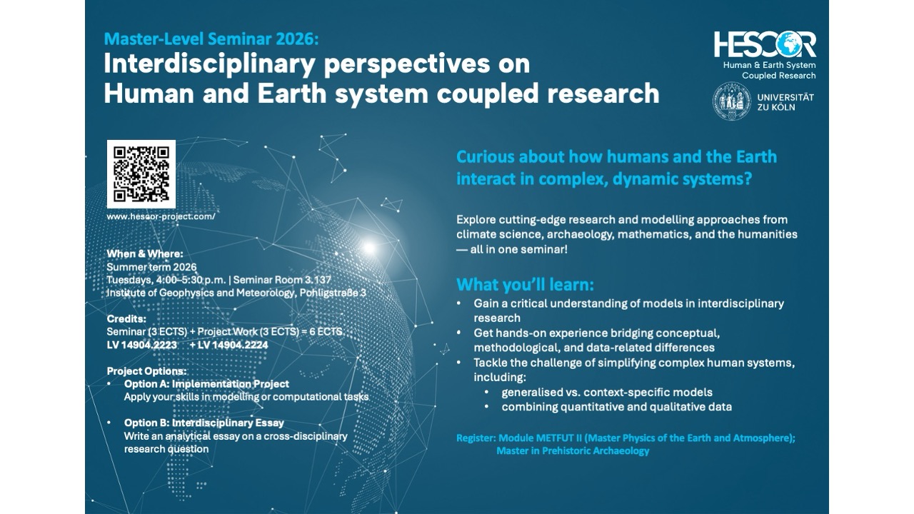 Seminar: Interdisciplinary perspectives on Human and Earth system coupled research