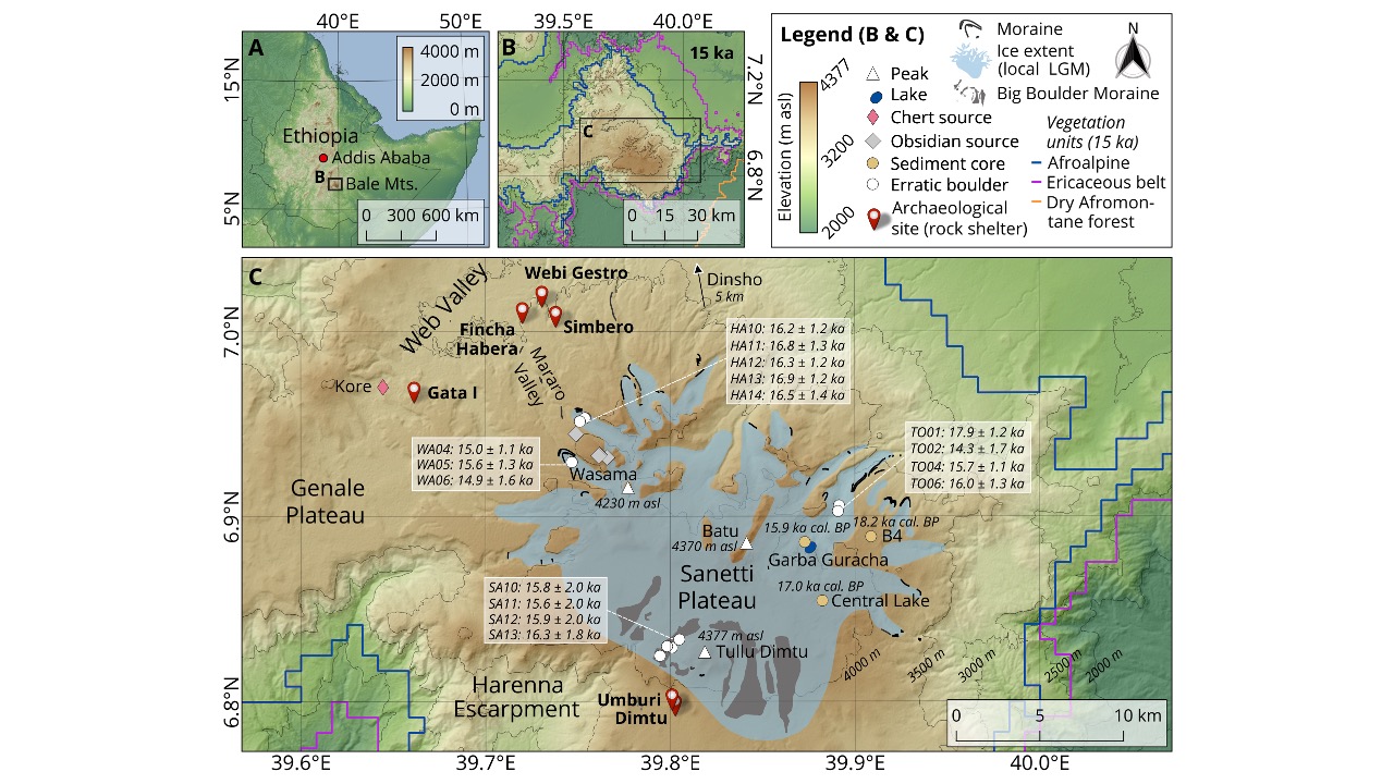 Human occupation of the Afroalpine Bale Mountains at the onset of the African Humid Period